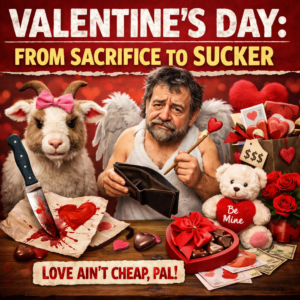 Read more about the article Valentine’s Day: From Goats and Pagan Rituals to Cards, Candy, and Cash
